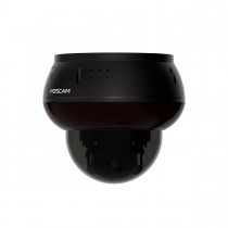 Foscam D8ET - 4K 8 MP PoE IP Dome Überwachungskamera mit motorisierter PT-Funktion, KI-Personen- und Fahrzeugerkennung, IK10 Vandalismus-Schutz (schwarz) 