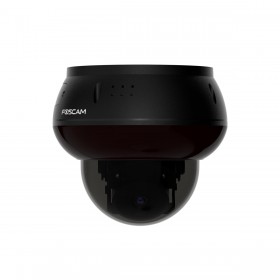 Foscam D8ET - 4K 8 MP PoE IP Dome Überwachungskamera mit motorisierter PT-Funktion, KI-Personen- und Fahrzeugerkennung, IK10 Vandalismus-Schutz (schwarz) 