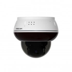 Foscam D8ET - 4K 8 MP PoE IP Dome Überwachungskamera mit motorisierter PT-Funktion, KI-Personen- und Fahrzeugerkennung, IK10 Vandalismus-Schutz (weiß) 
