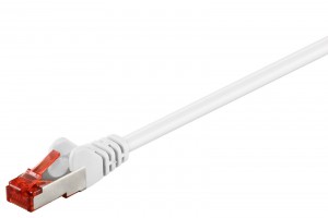 Goobay 93510 CAT 6 Netzwerkkabel, S/FTP (PiMF), LSZH, Weiß, 50 m