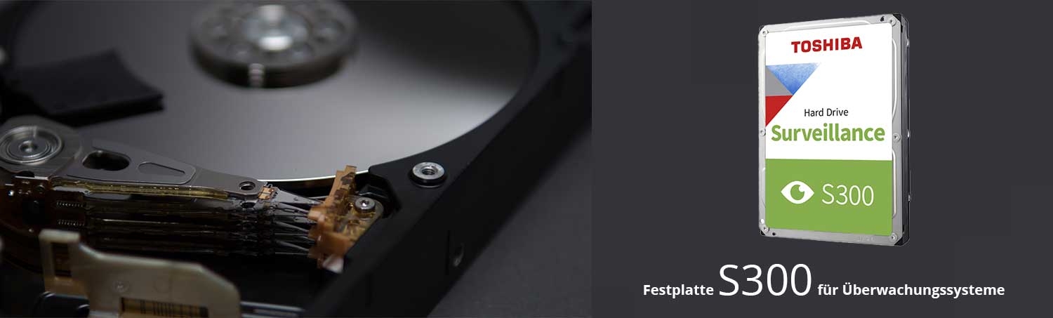Toshiba S300 1 TB Festplatte f&uuml;r &Uuml;berwachungssysteme
