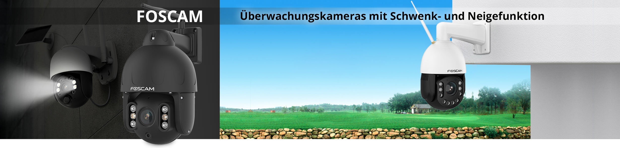 Überwachungskamera mit Schwenk- und Neigefunktion