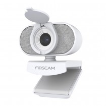FOSCAM W41 4 MP USB-Webkamera mit 84°-Weitwinkelobjektiv für Live-Streaming (Weiß)