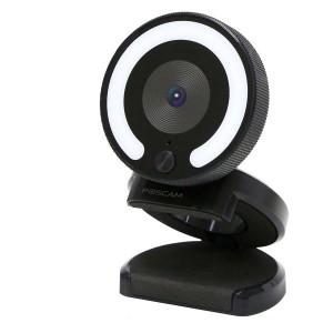 FOSCAM W28 1080P USB-Webkamera mit integriertem Mikrofon und LED-Leuchtring